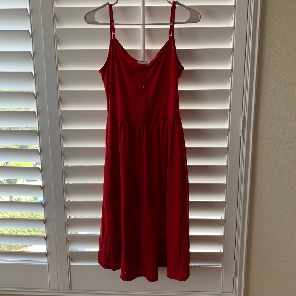 Red Midi Sundress